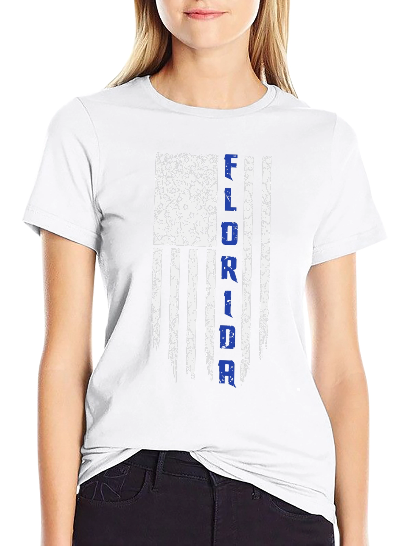 Florida Flag T-Shirt Distressed Patriotic Tee