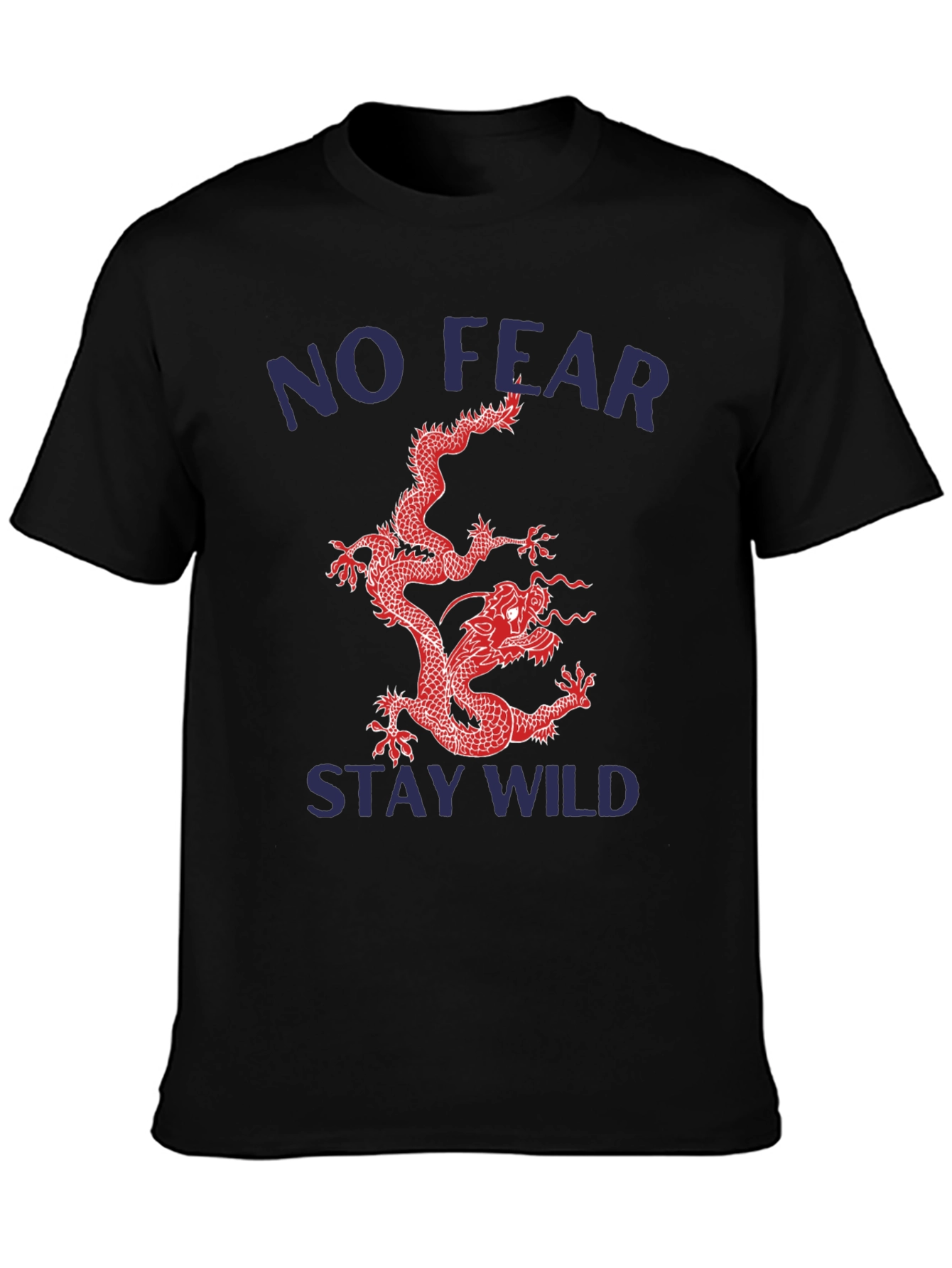 No Fear Stay Wild Dragon Graphic Tee