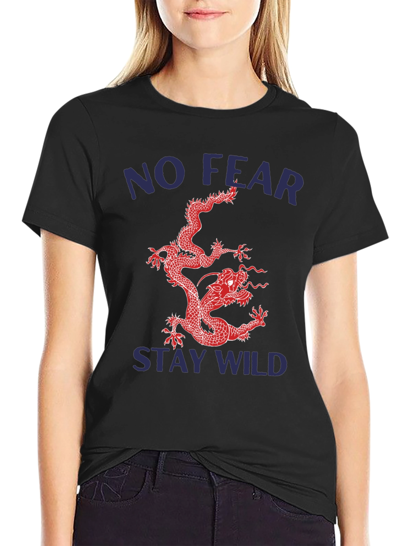 No Fear Stay Wild Dragon Graphic Tee
