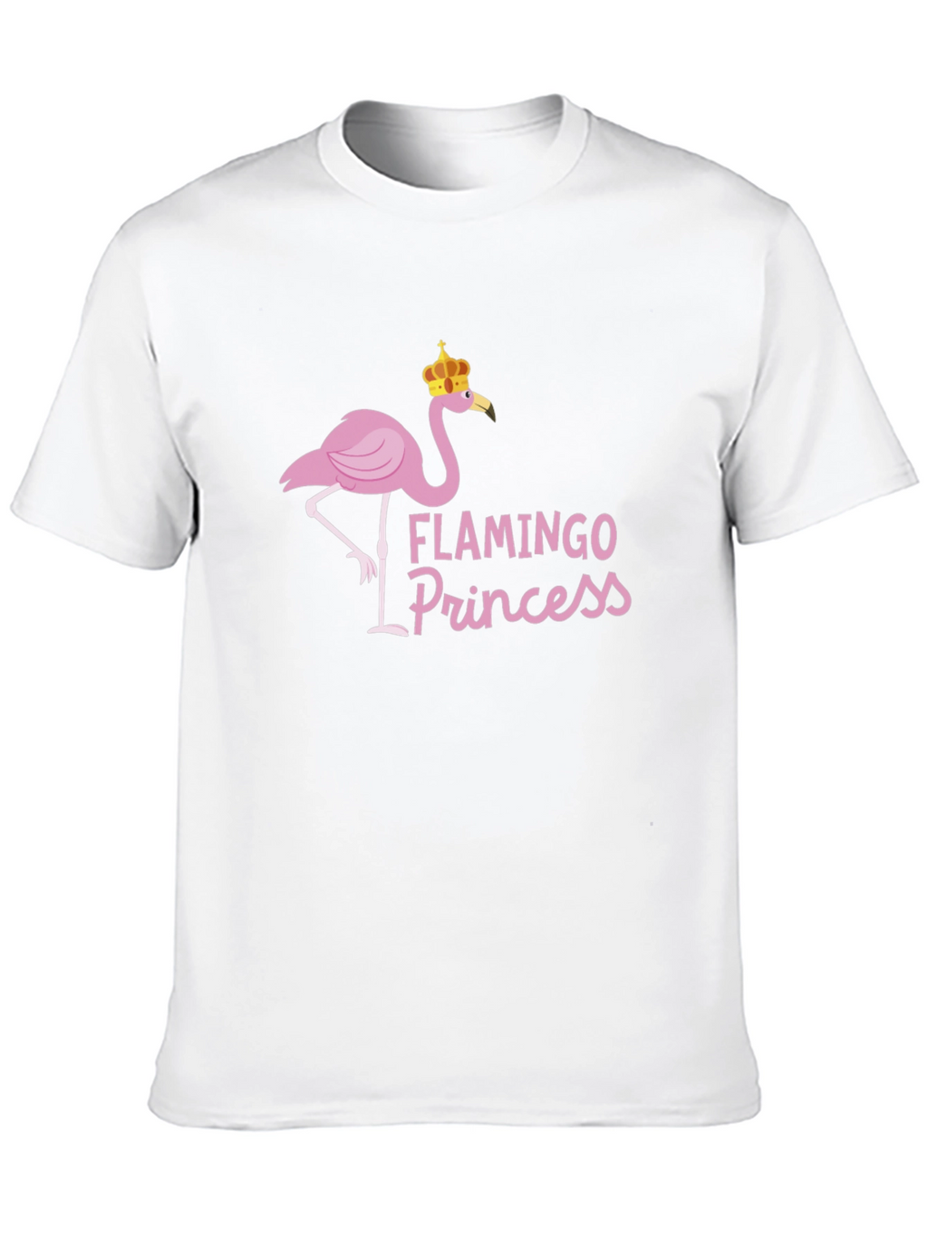 Flamingo Princess Graphic Tee - Black