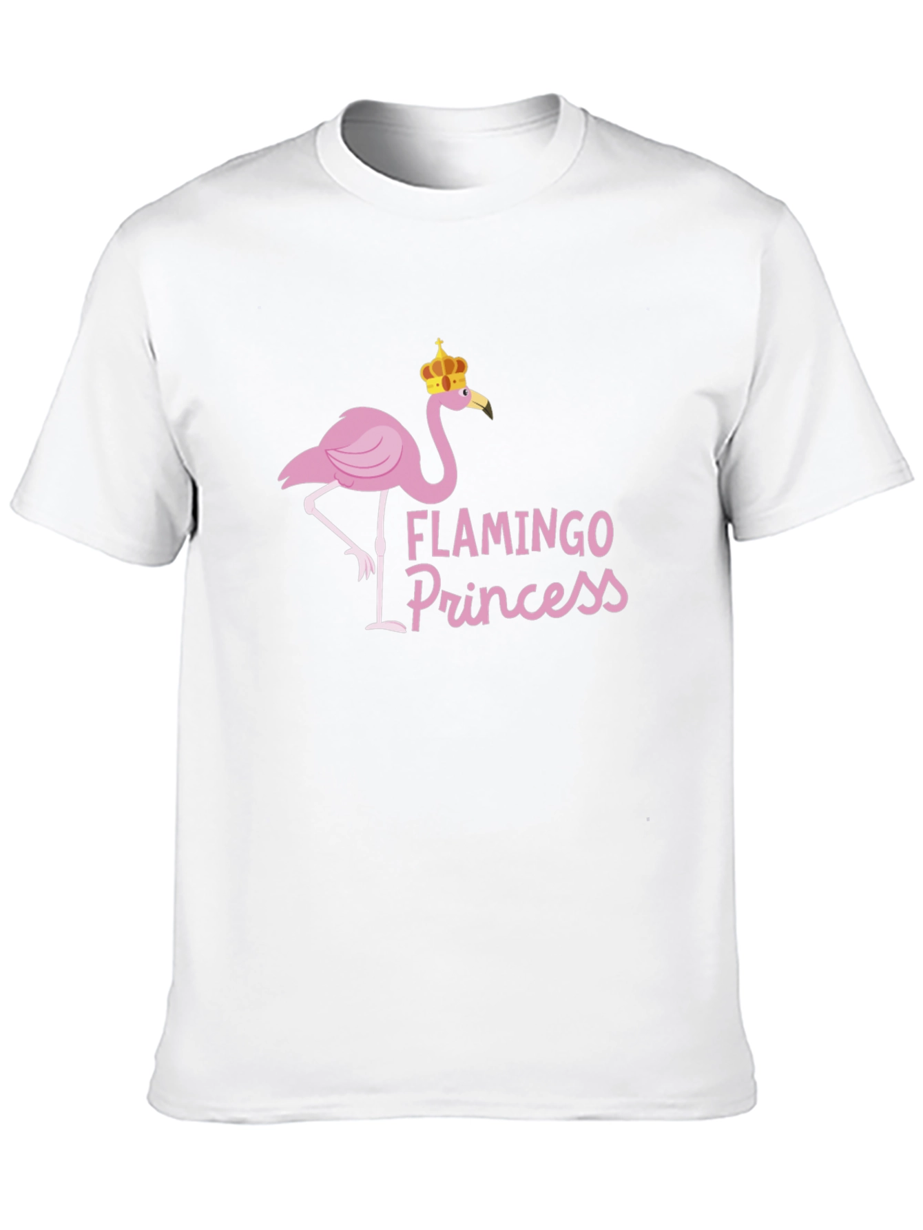 Flamingo Princess Graphic Tee - Black