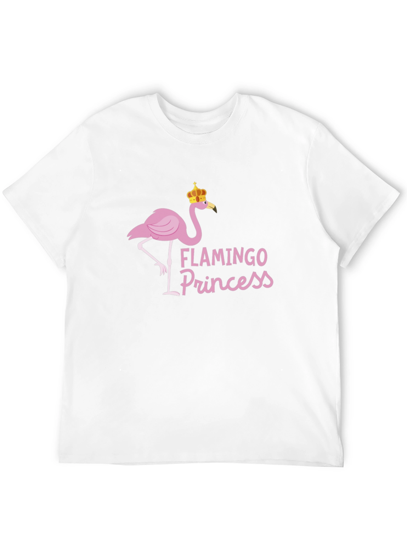 Flamingo Princess Graphic Tee - Black