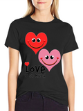 Love U So Much Graphic Tee - Black