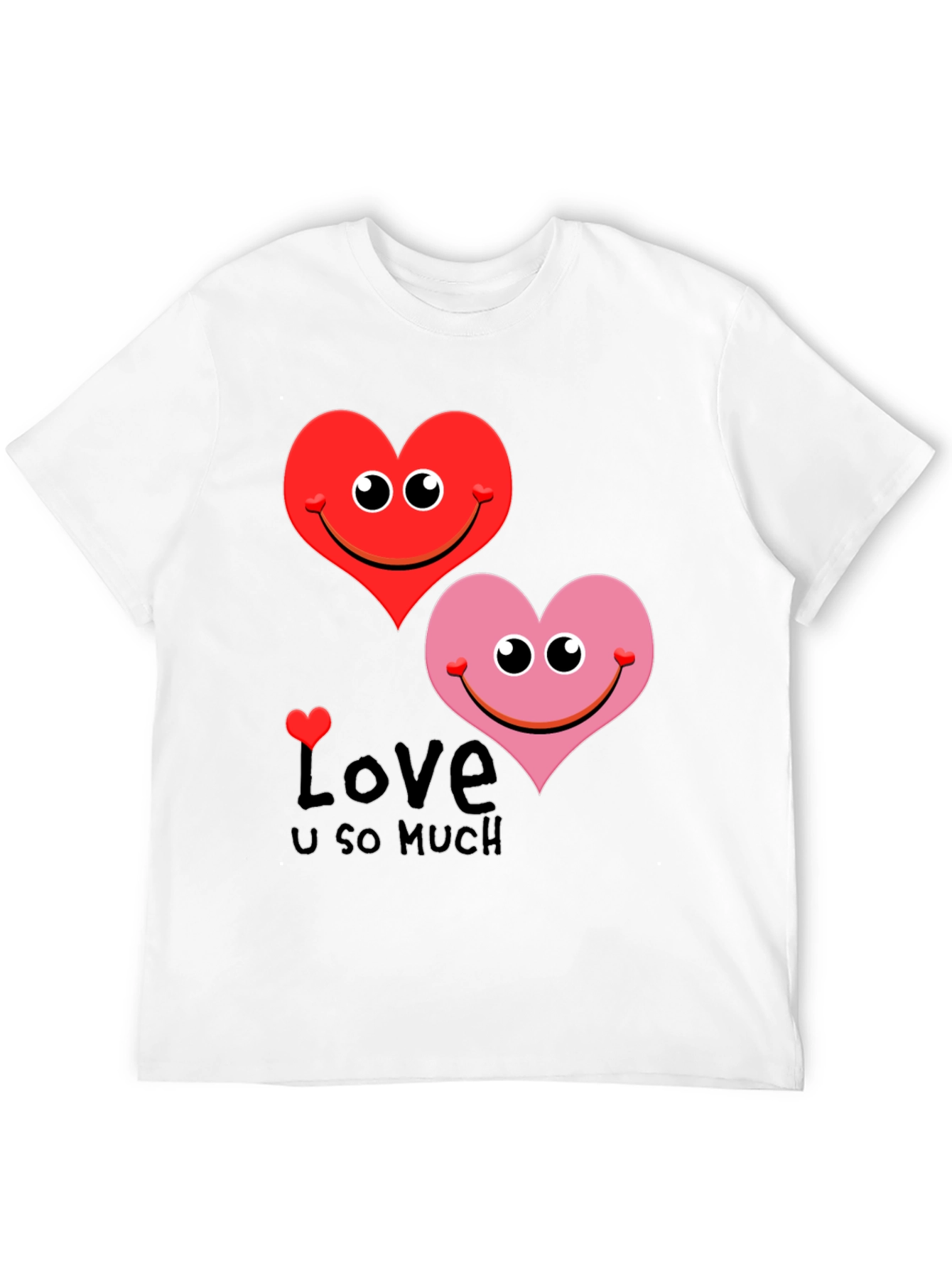 Love U So Much Graphic Tee - Black