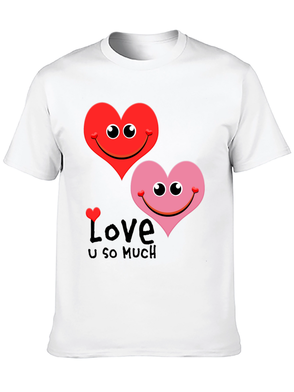 Love U So Much Graphic Tee - Black