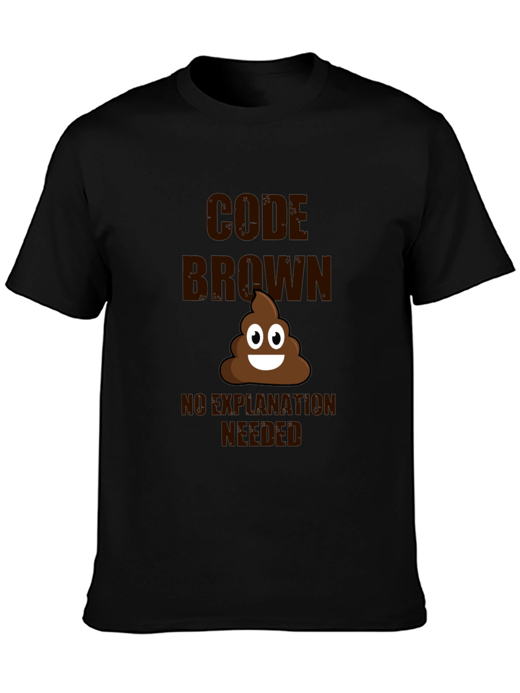 Code Brown T-Shirt - Funny Poop Emoji Tee