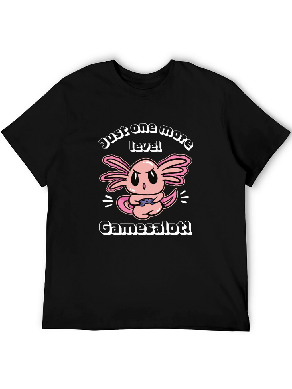 Gamer Axolotl T-Shirt - Just One More Level