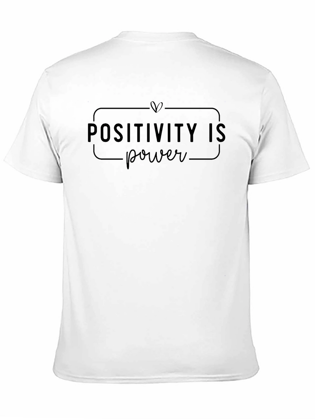 Positivity is Power Black Graphic T-Shirt