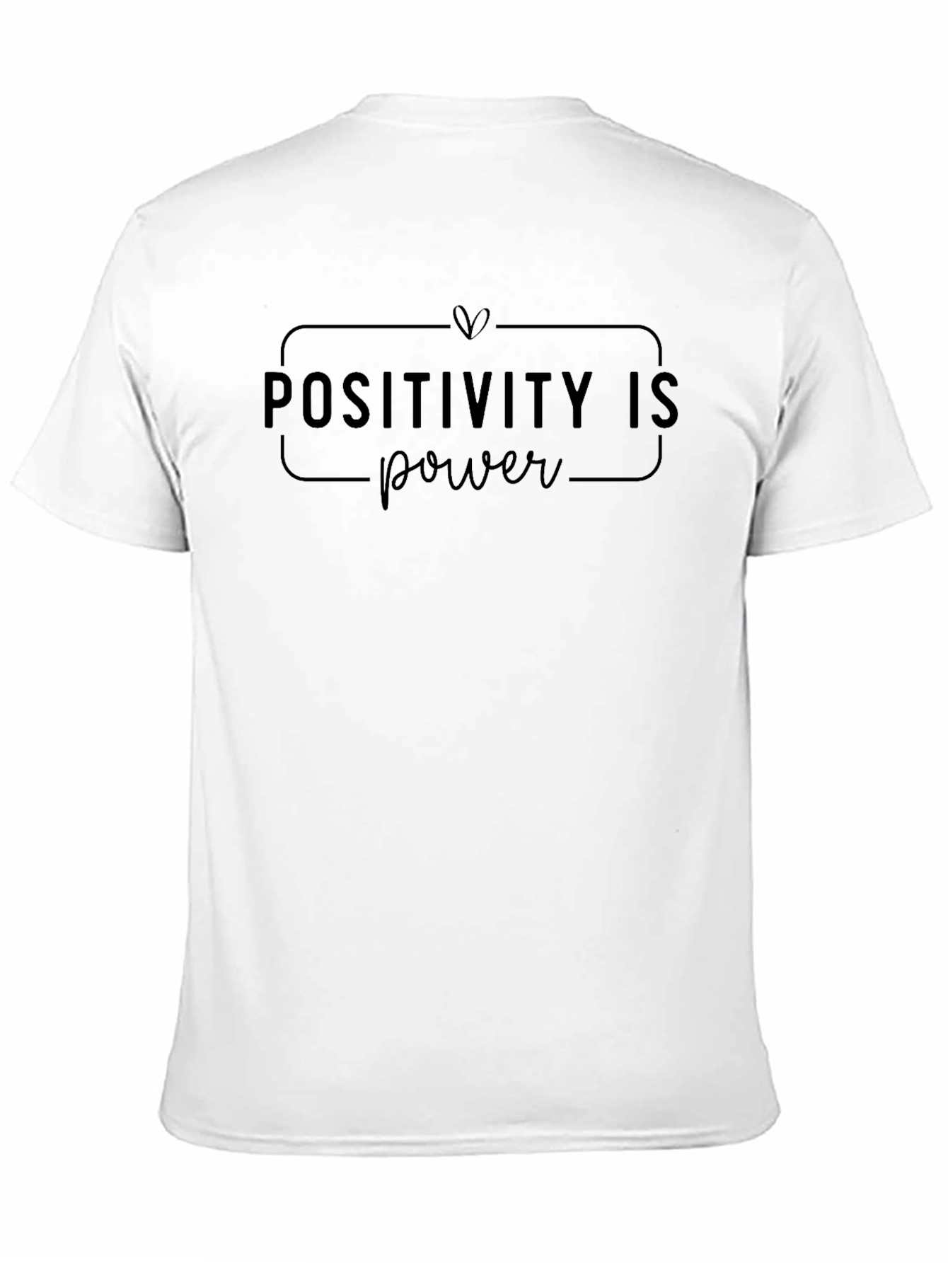 Positivity is Power Black Graphic T-Shirt