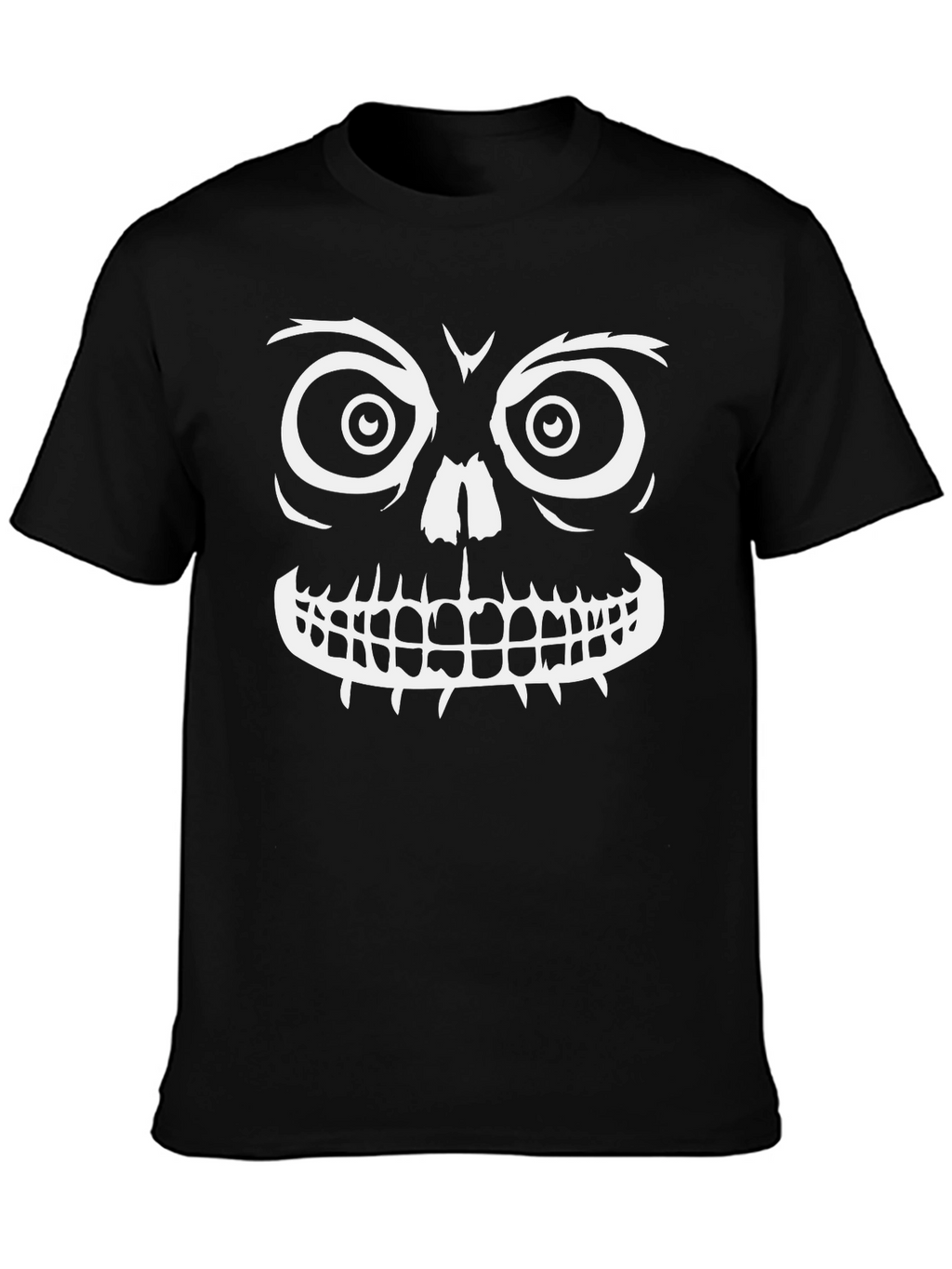 Spooky Skull Graphic Tee - Halloween Ready