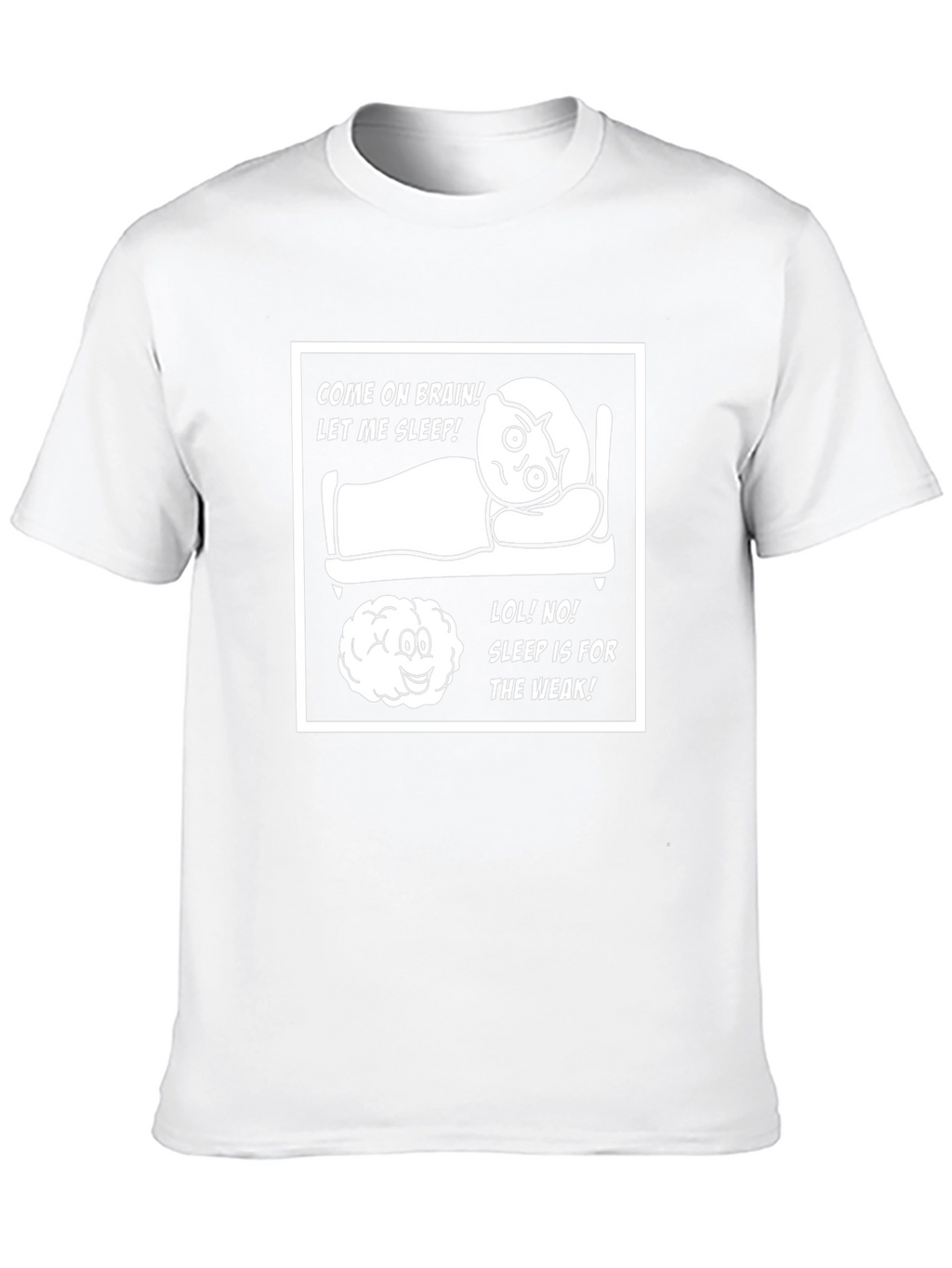 Funny Brain vs Sleep Graphic Tee