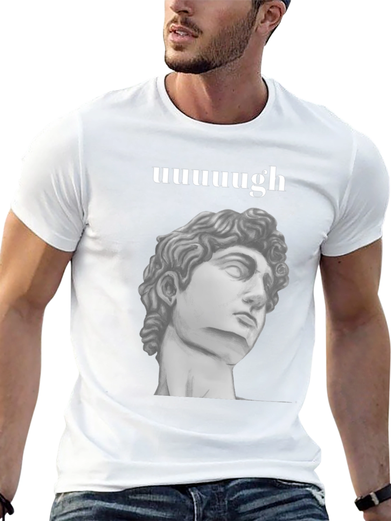Uuuuuugh T-Shirt: Classical Bust Graphic Tee