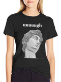 Uuuuuugh T-Shirt: Classical Bust Graphic Tee