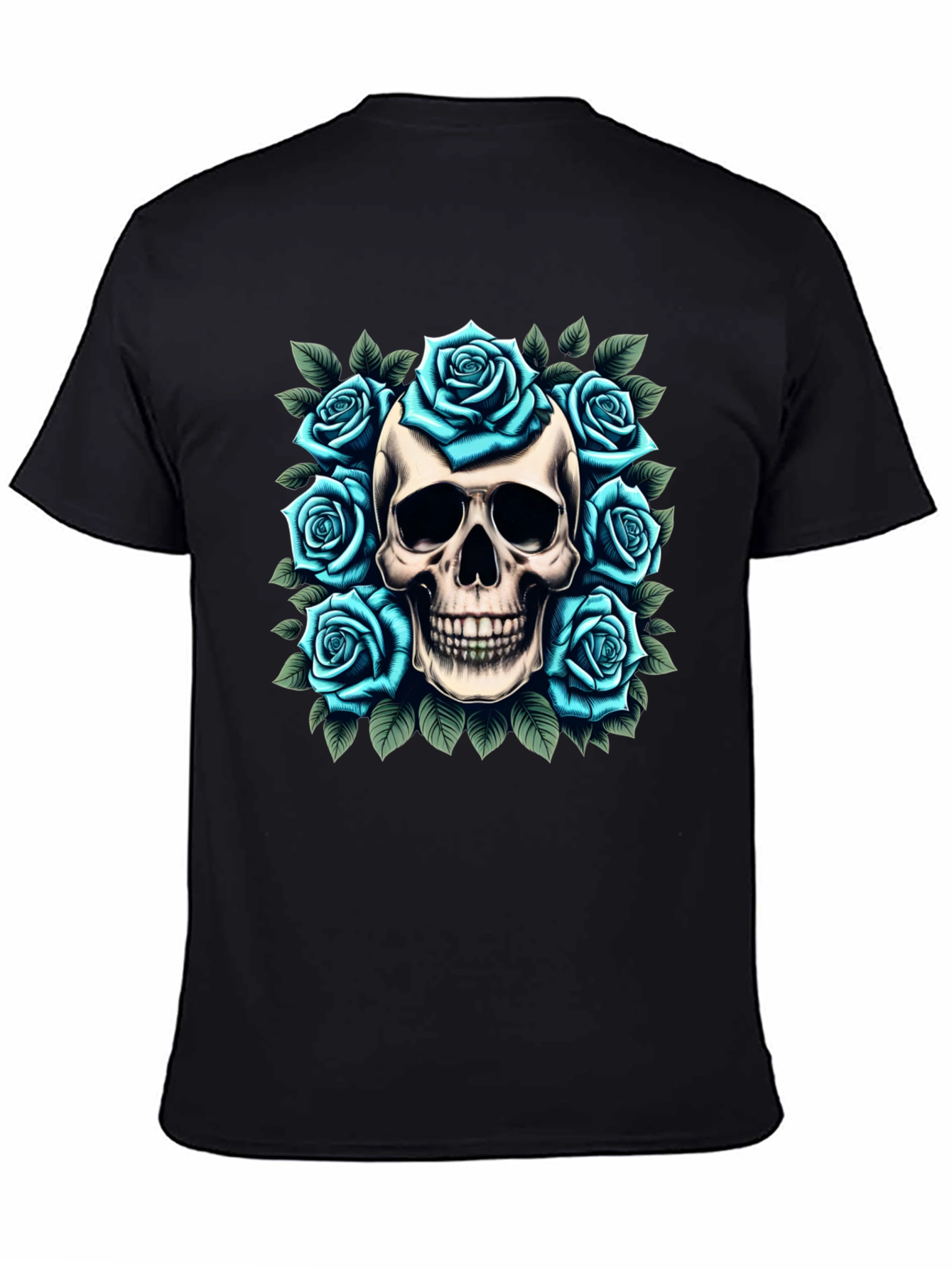 Skull & Roses Graphic Tee - Unique Design