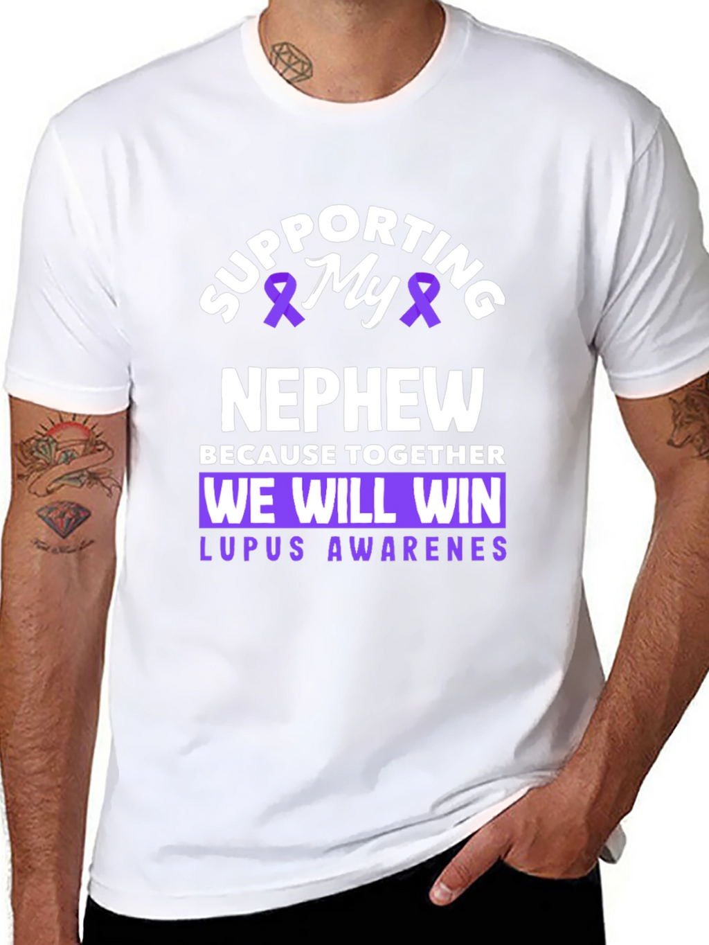 Supporting My Nephew Lupus Awareness T-Shirt