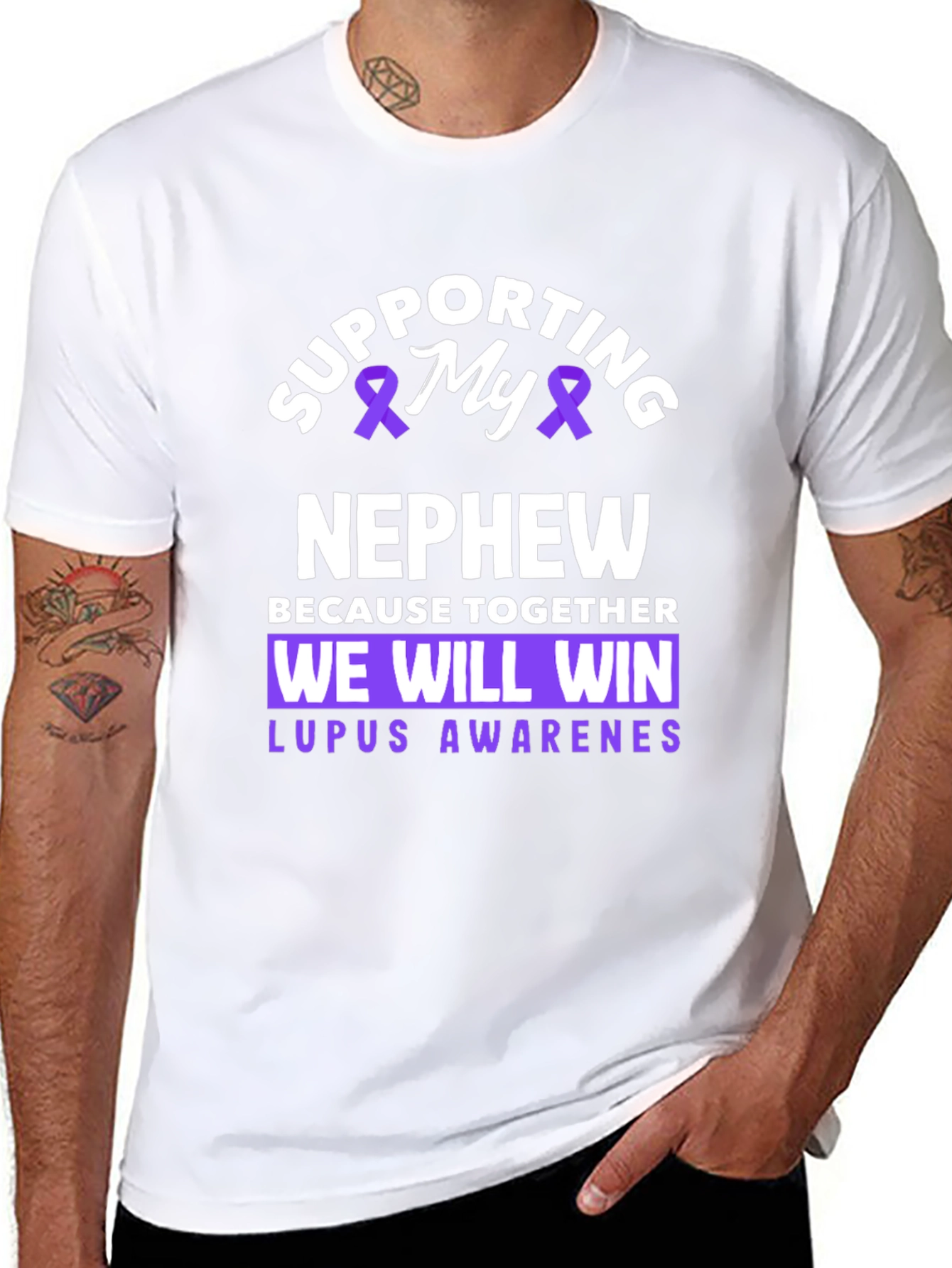 Supporting My Nephew Lupus Awareness T-Shirt