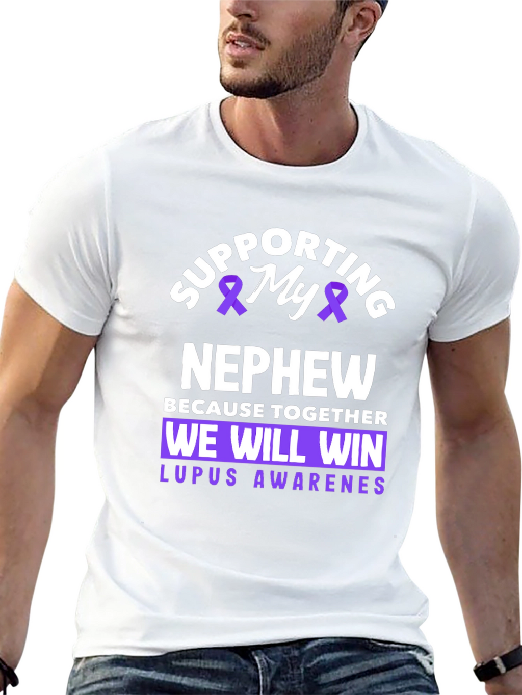 Supporting My Nephew Lupus Awareness T-Shirt