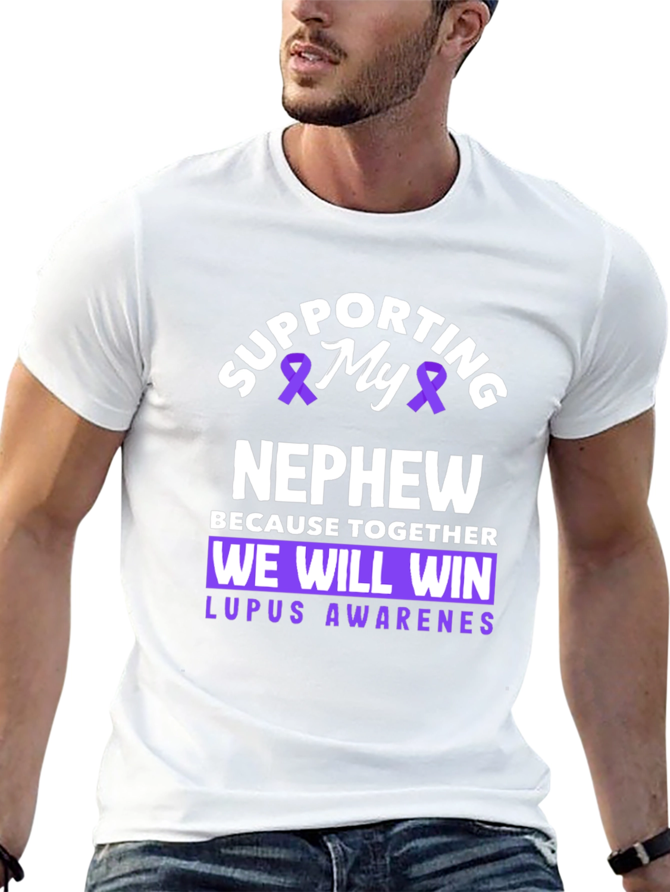 Supporting My Nephew Lupus Awareness T-Shirt