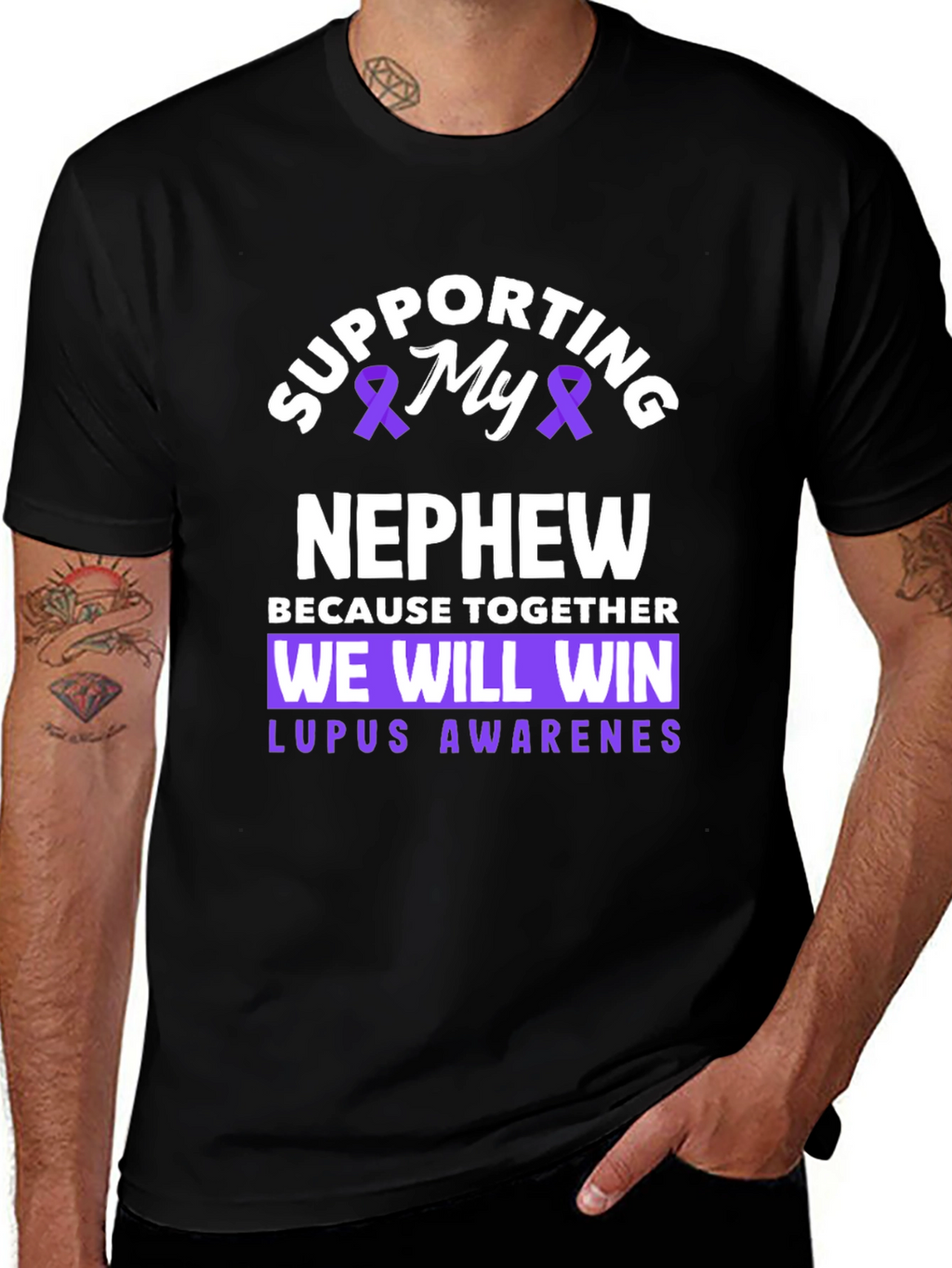 Supporting My Nephew Lupus Awareness T-Shirt