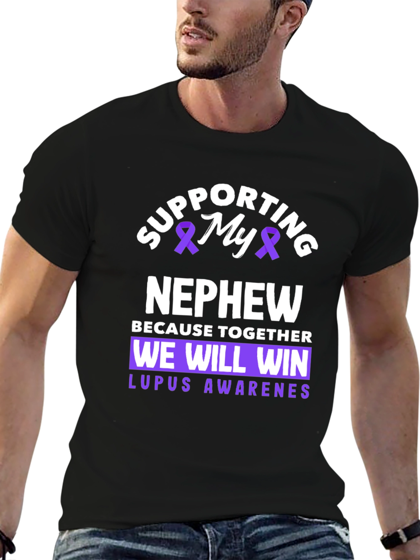 Supporting My Nephew Lupus Awareness T-Shirt