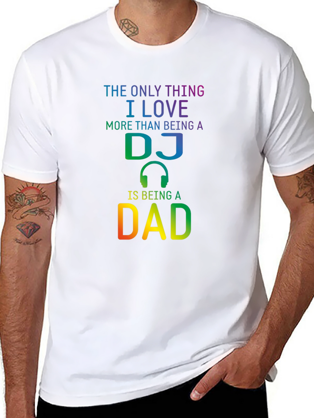 DJ Dad T-Shirt - Music Loving Fathers Day Gift