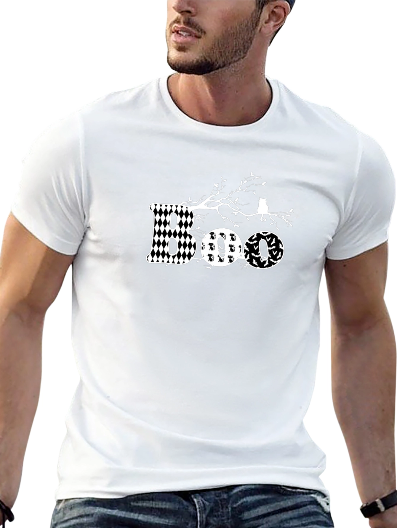 Halloween BOO Graphic T-Shirt