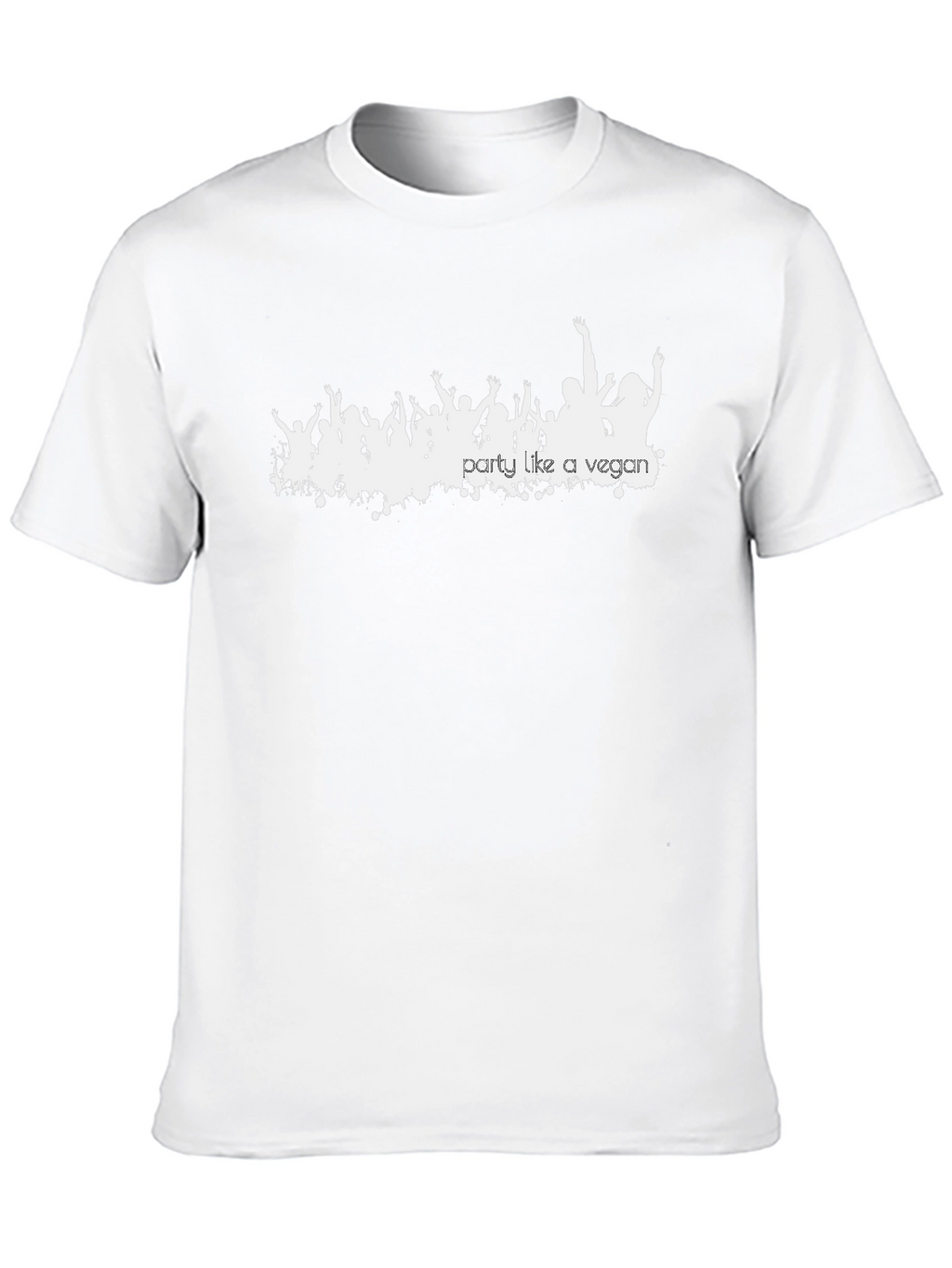 Party Like a Vegan Black Graphic T-Shirt