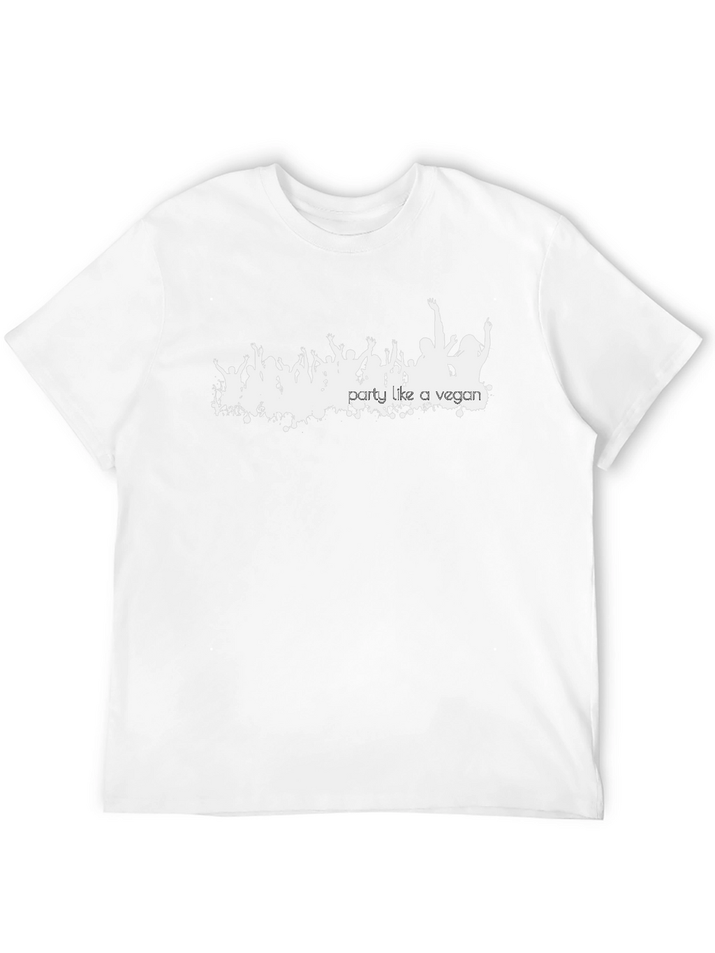 Party Like a Vegan Black Graphic T-Shirt