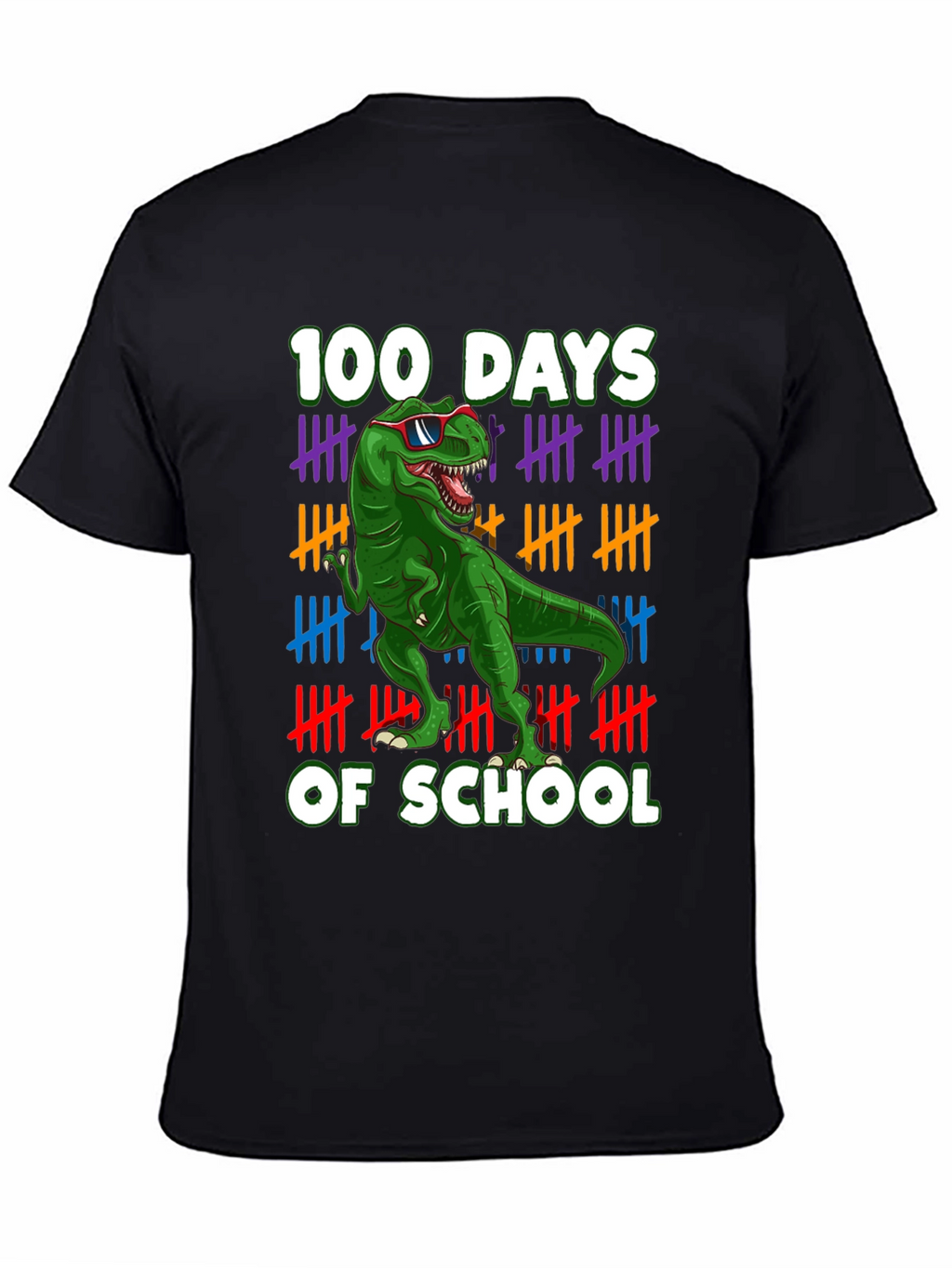 100 Days of School T-Rex T-Shirt