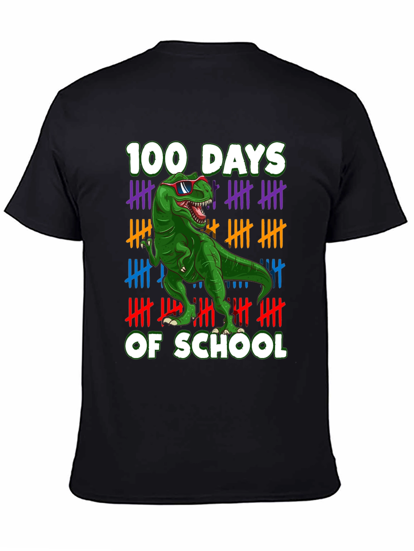 100 Days of School T-Rex T-Shirt