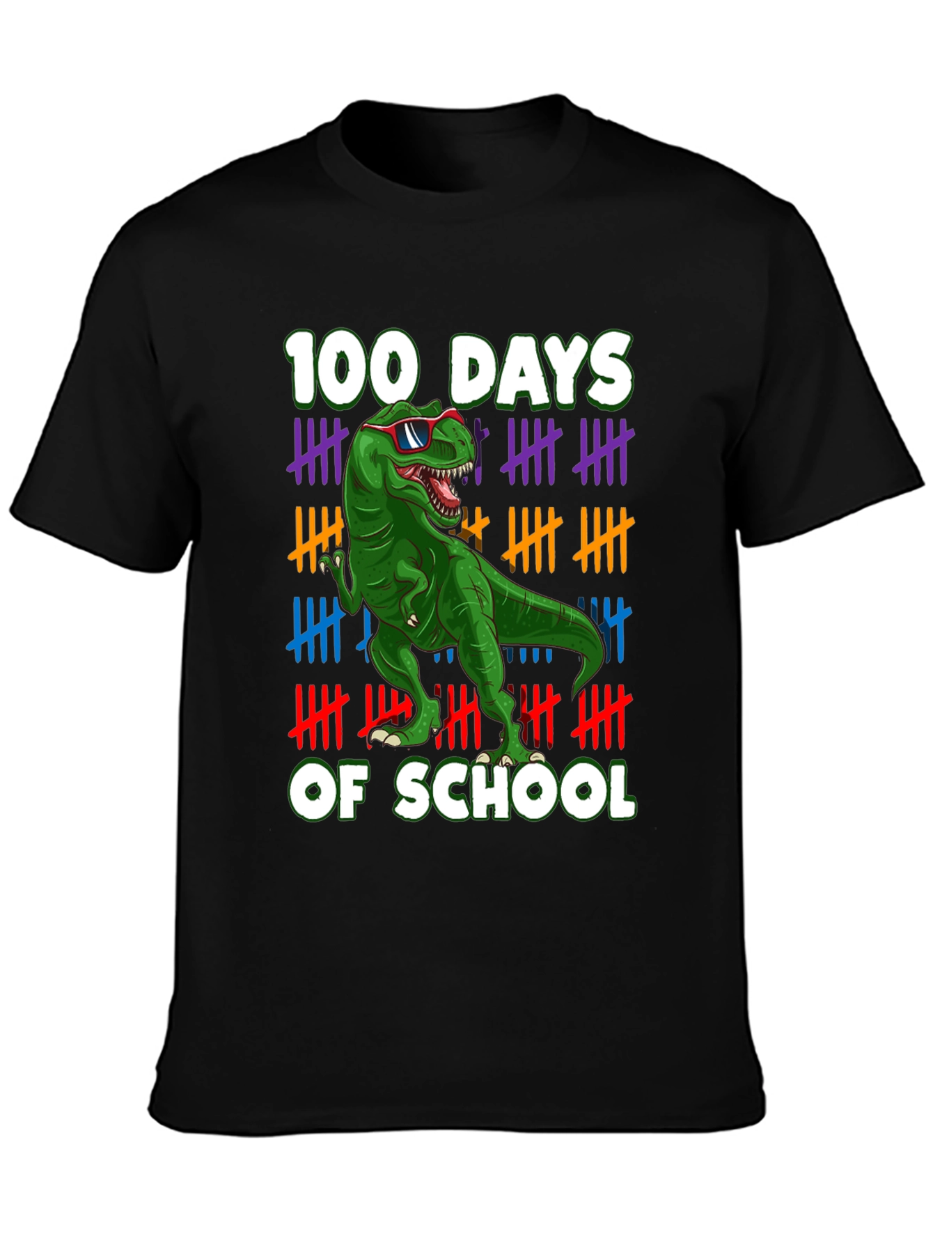 100 Days of School T-Rex T-Shirt