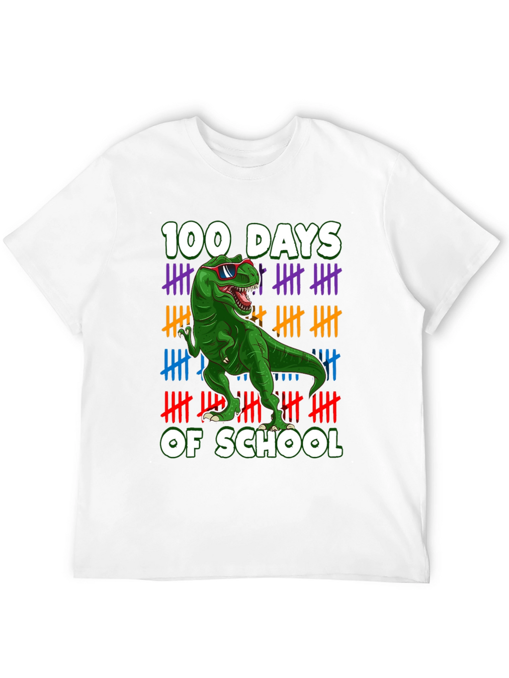 100 Days of School T-Rex T-Shirt