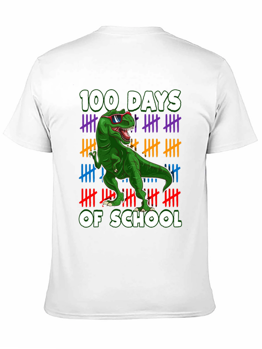 100 Days of School T-Rex T-Shirt