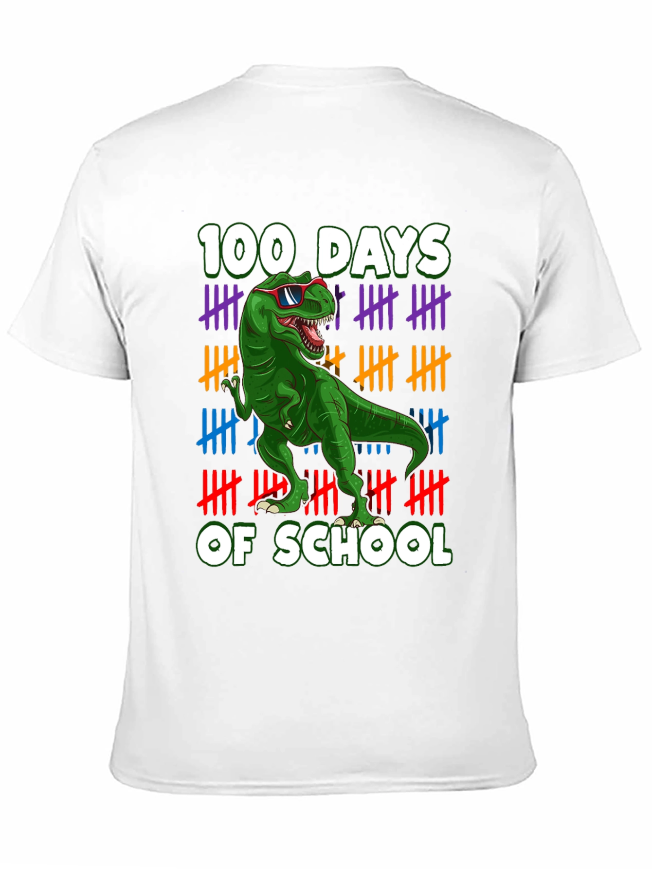 100 Days of School T-Rex T-Shirt