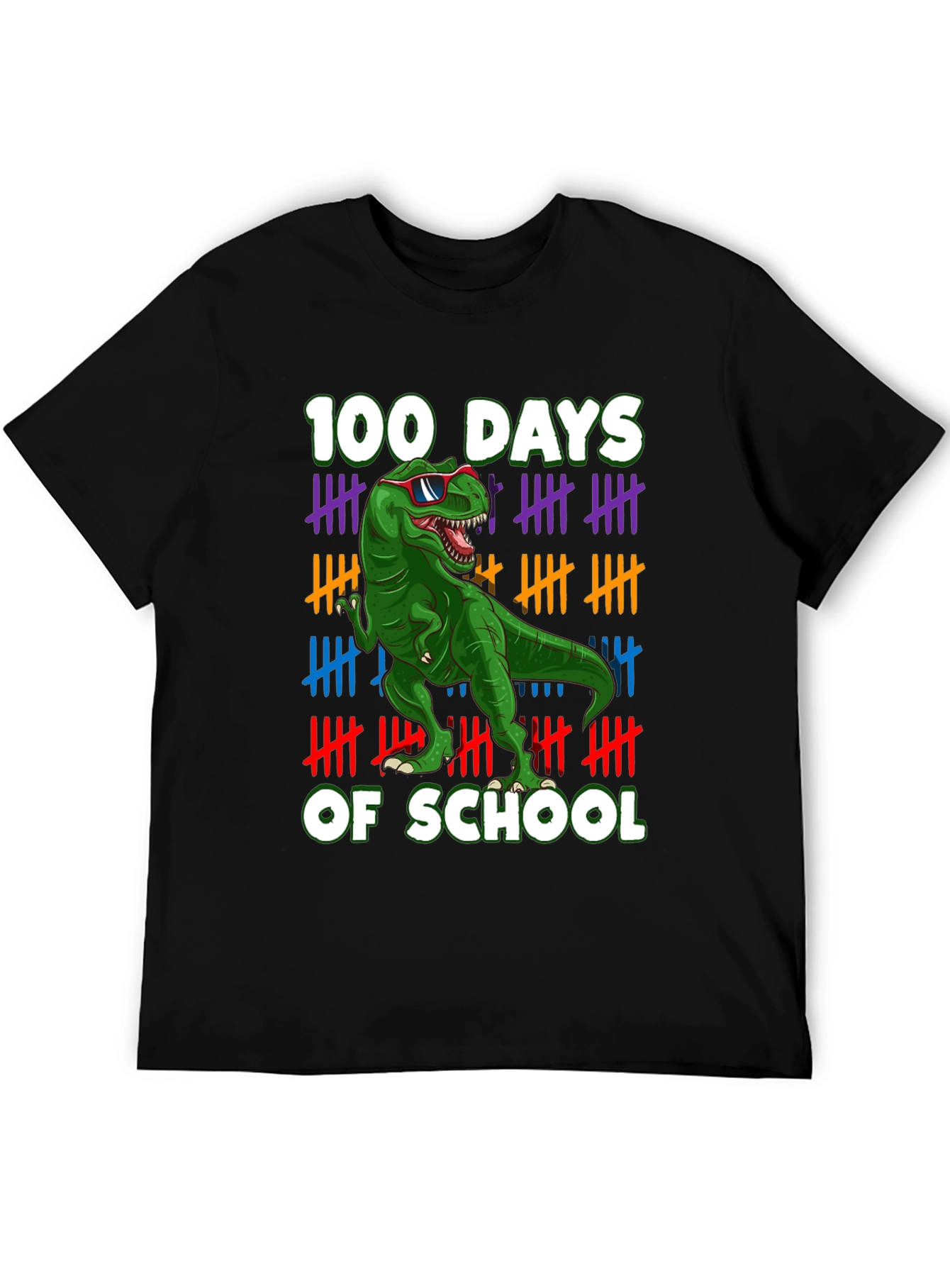 100 Days of School T-Rex T-Shirt