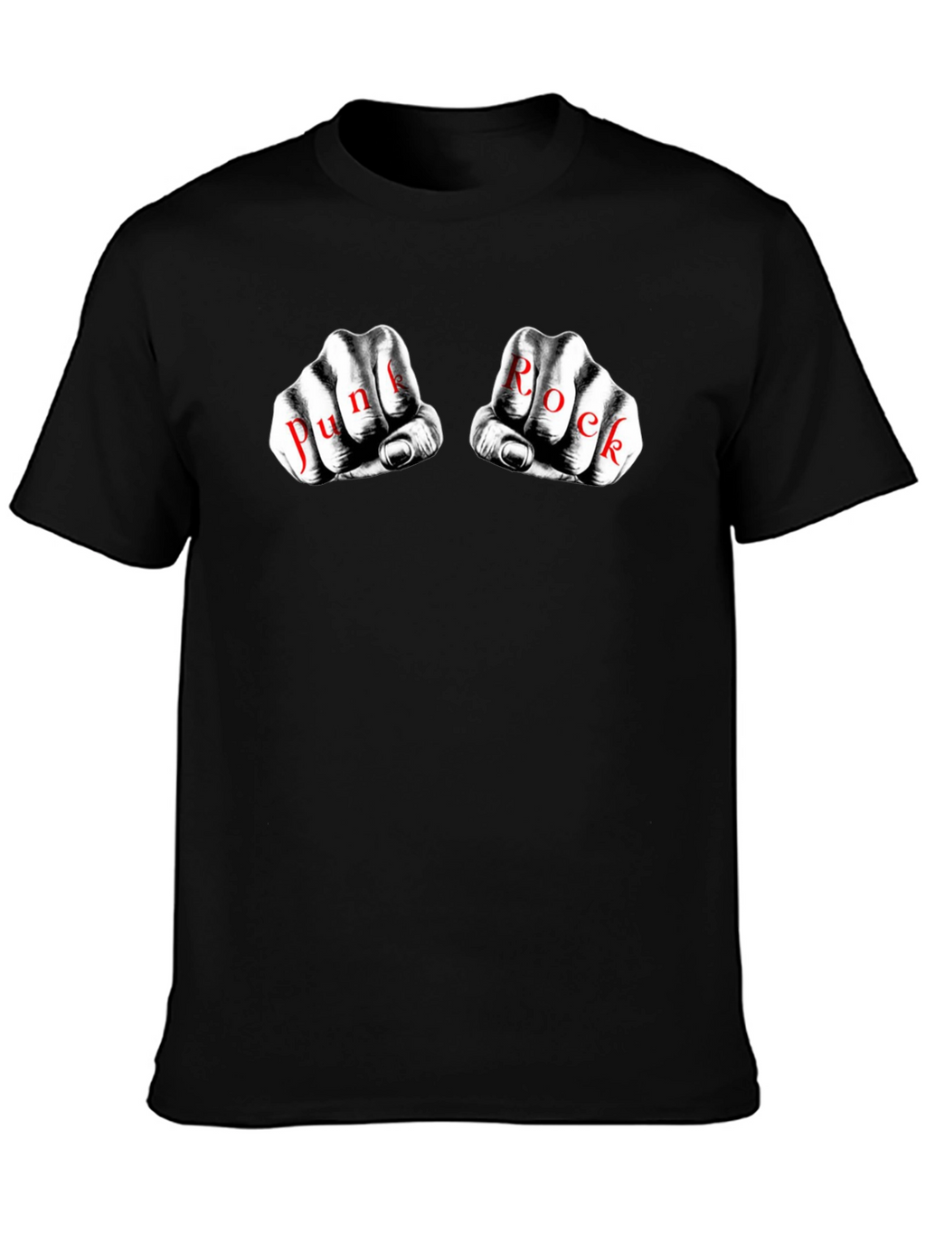 Punk Rock Fist Graphic T-Shirt