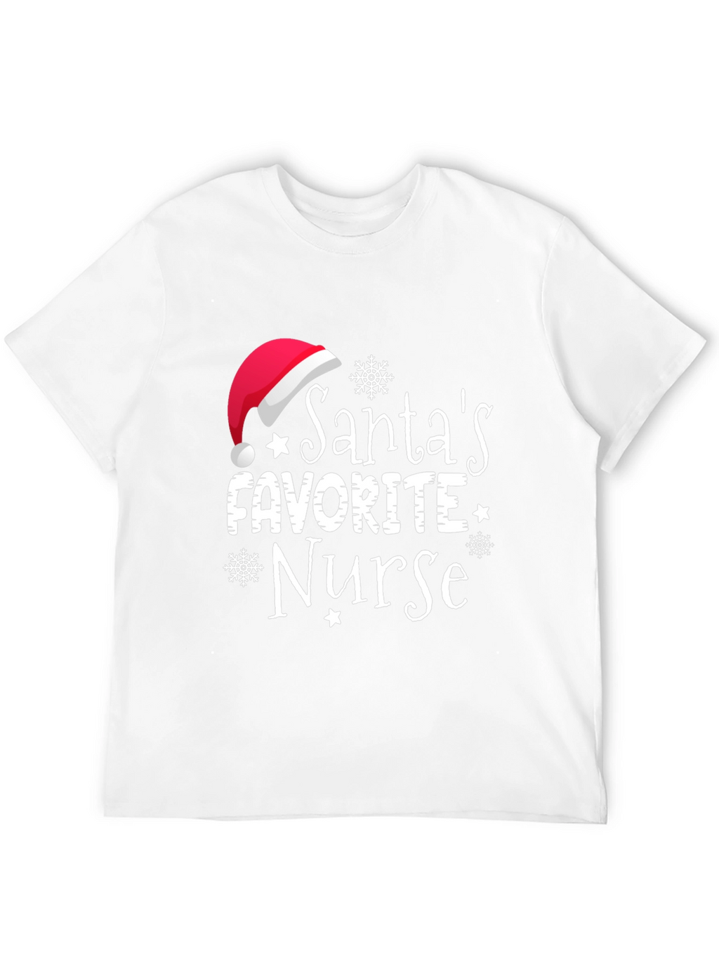 Santas Favorite Nurse Holiday T-Shirt