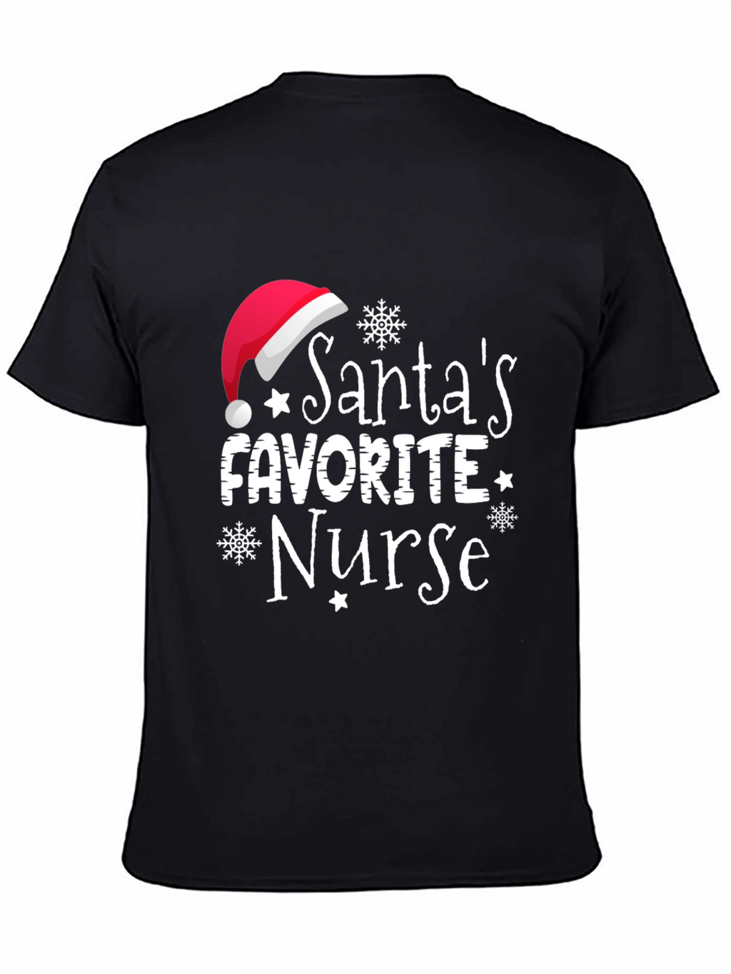 Santas Favorite Nurse Holiday T-Shirt