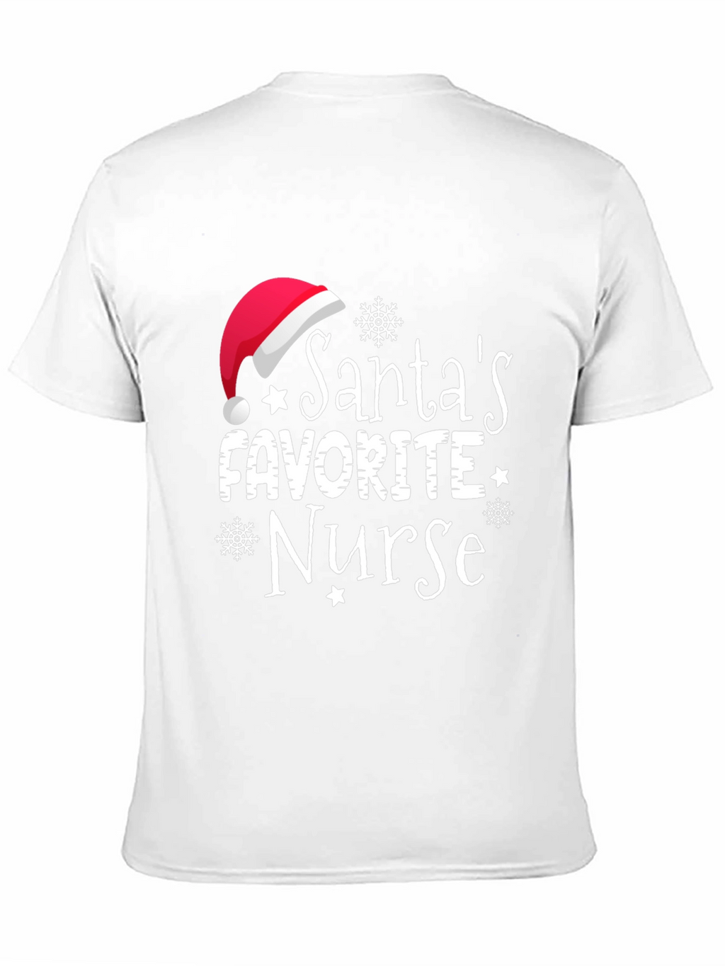 Santas Favorite Nurse Holiday T-Shirt