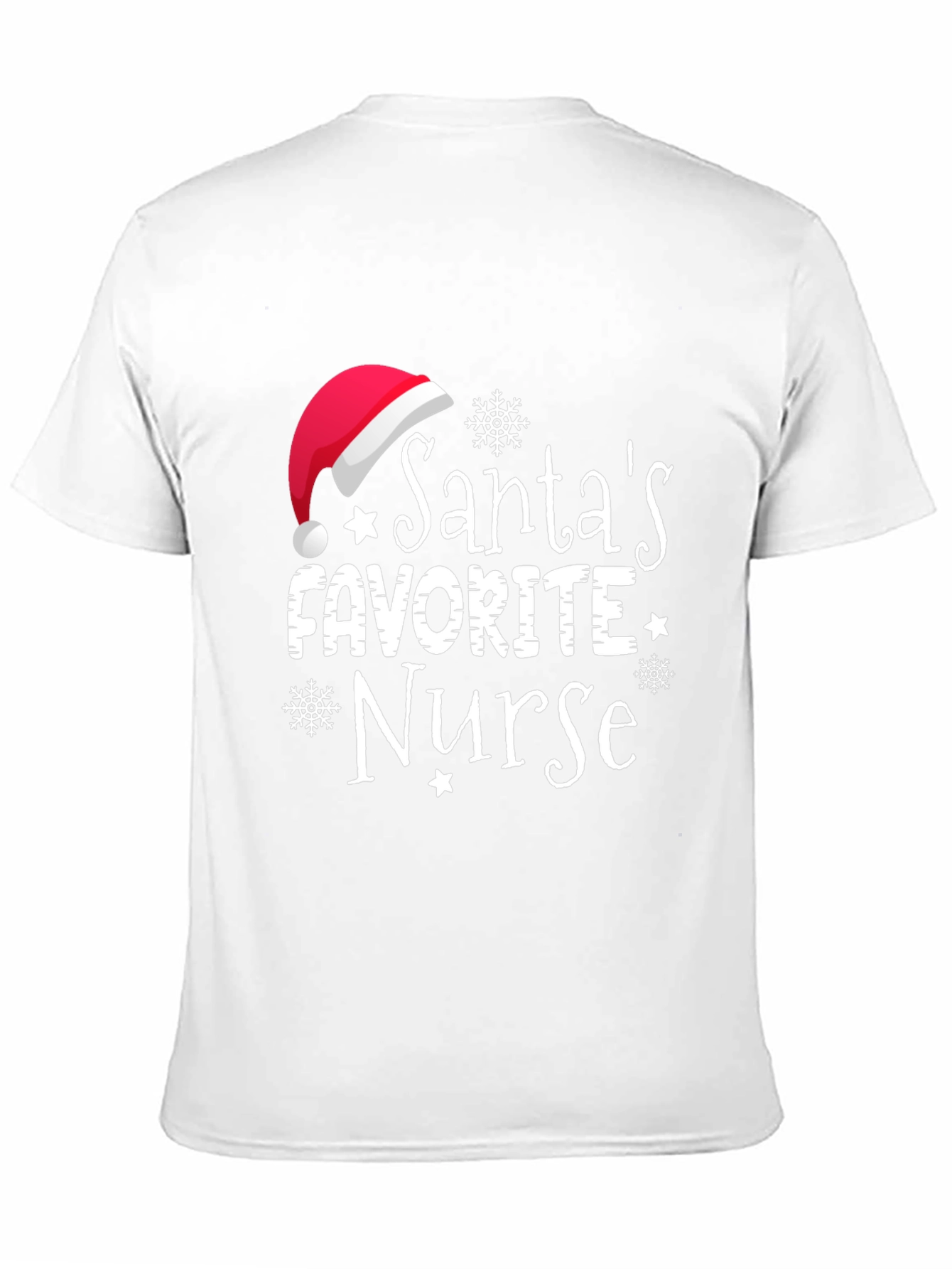 Santas Favorite Nurse Holiday T-Shirt