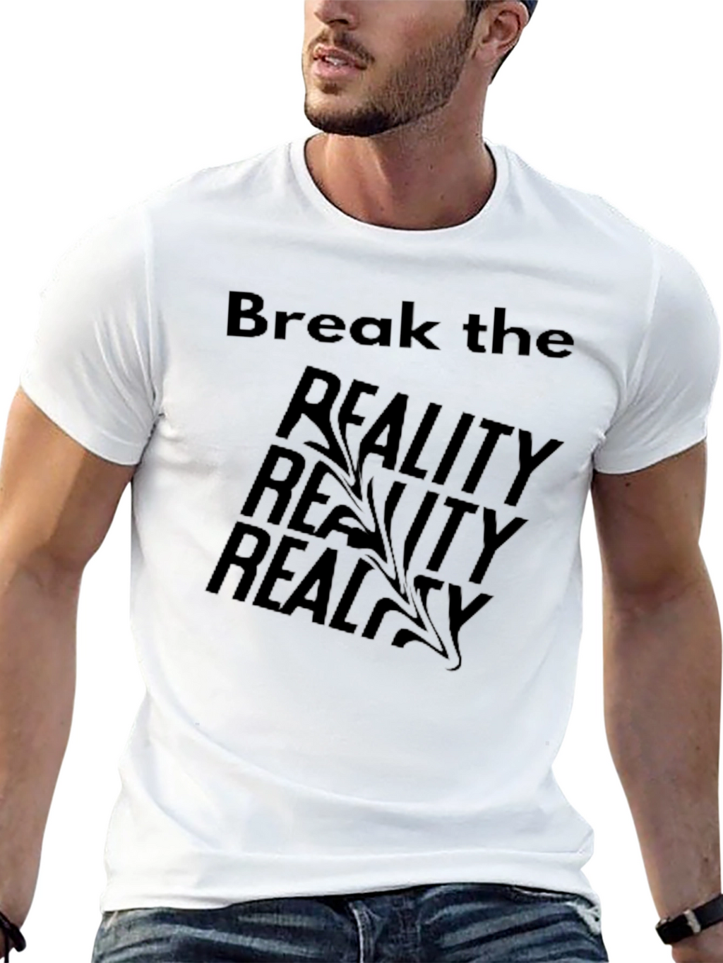 Break the Reality Graphic T-Shirt - Black