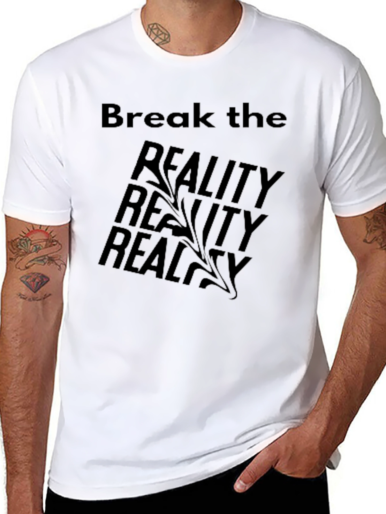 Break the Reality Graphic T-Shirt - Black