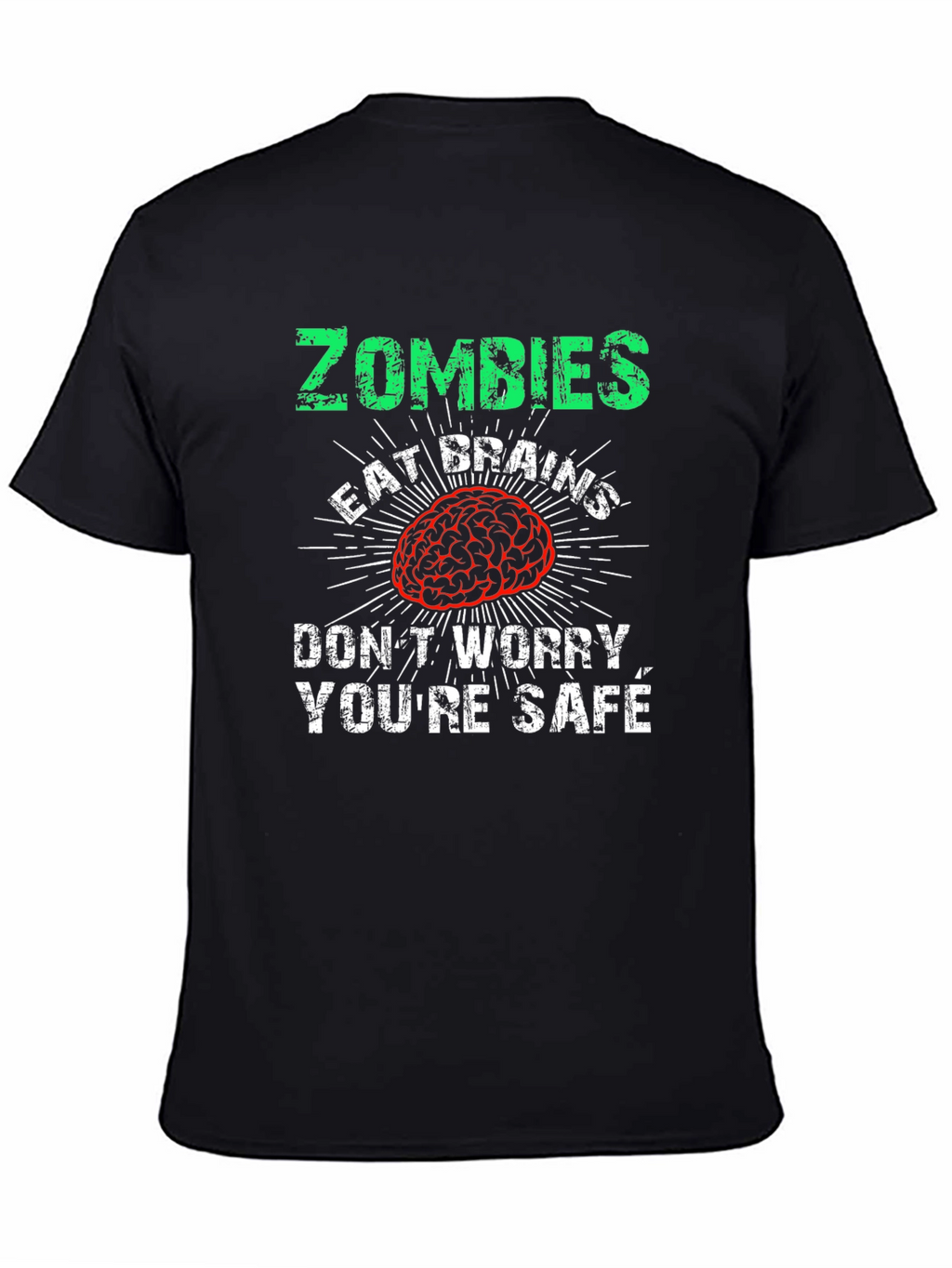 Zombies Eat Brains Mens Graphic Tee