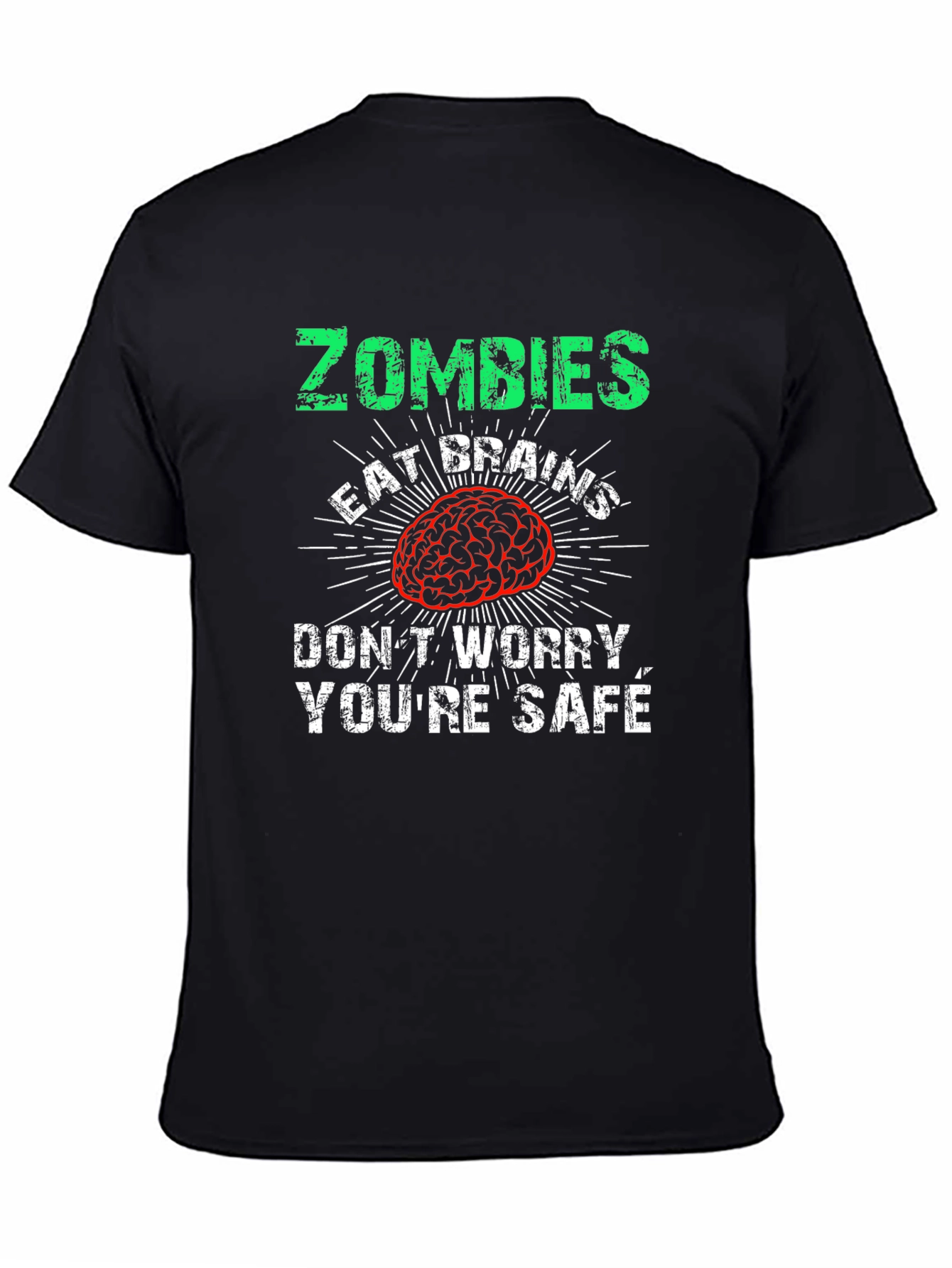 Zombies Eat Brains Mens Graphic Tee