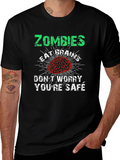 Zombies Eat Brains Mens Graphic Tee