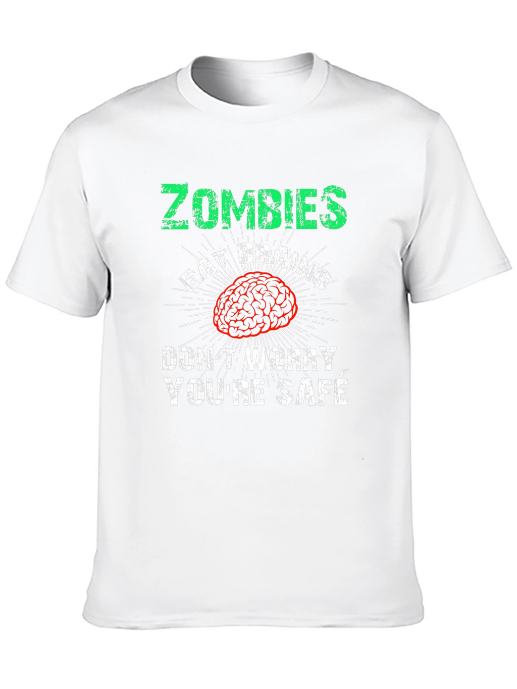 Zombies Eat Brains Mens Graphic Tee