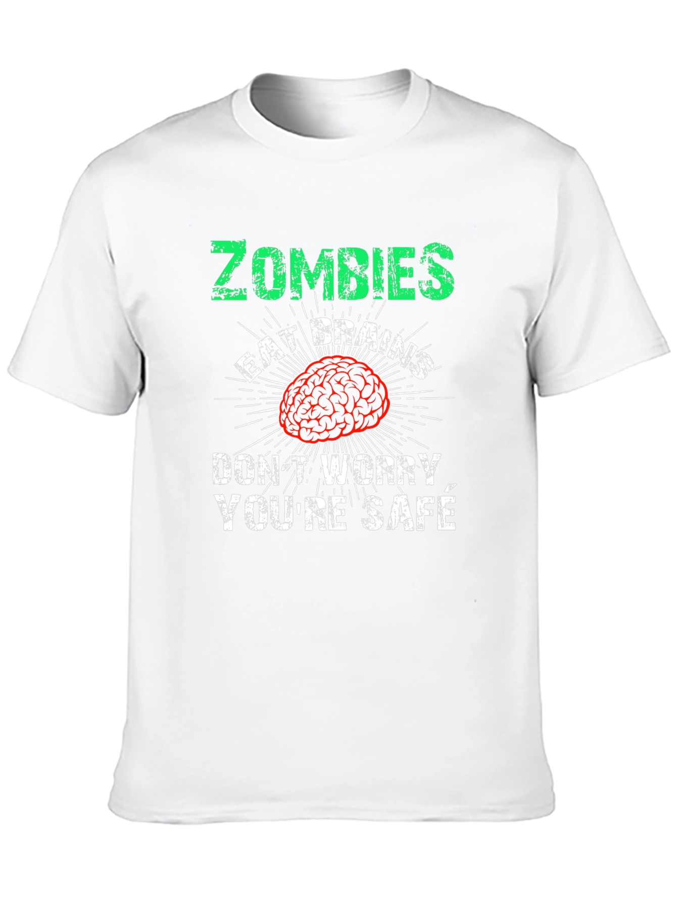 Zombies Eat Brains Mens Graphic Tee