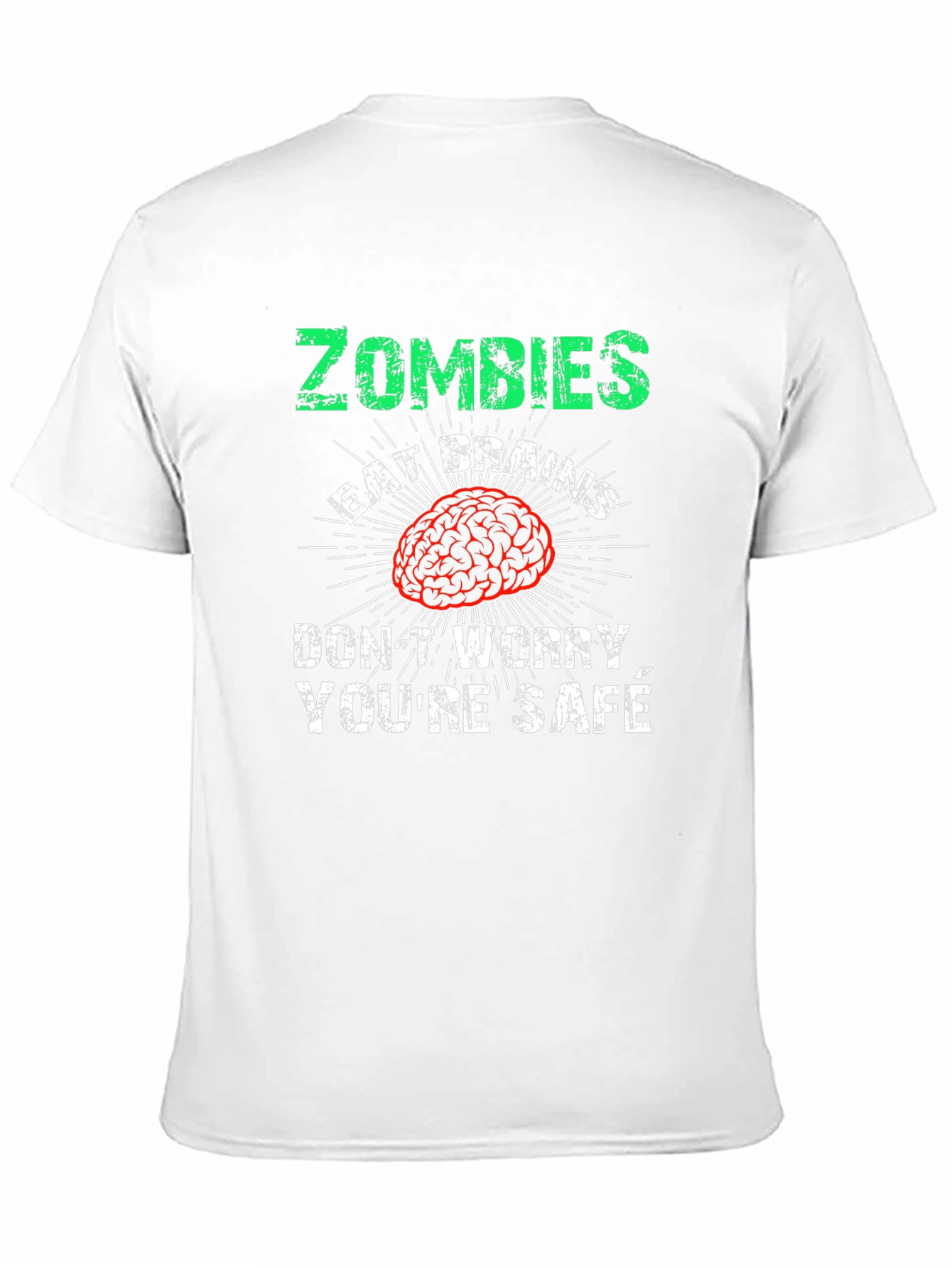 Zombies Eat Brains Mens Graphic Tee