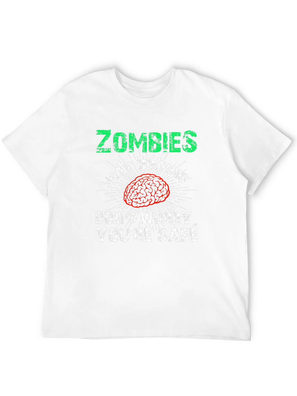 Zombies Eat Brains Mens Graphic Tee