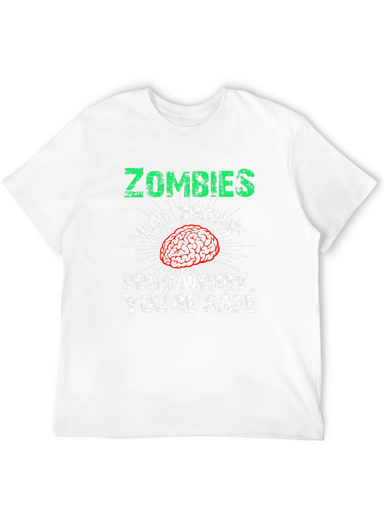 Zombies Eat Brains Mens Graphic Tee
